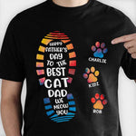 Custom Name Father’s Day Cat Dad Gifts - Personalized Apparel