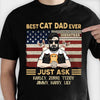Best Cat Dad Ever - Gift For Dads - Personalized Unisex T-Shirt