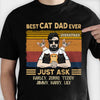 Best Cat Dad Ever - Gift For Dads - Personalized Unisex T-Shirt
