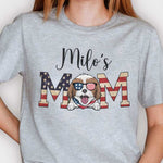Custom Name Patriotic Dog Mom Gifts - Personalized Apparel