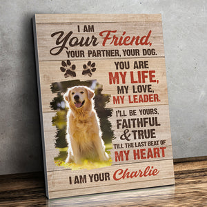 Custom Photo I Promise To Be Your Best Friend - Dog Personalized Custom Vertical Canvas - Gift For Pet Owners, Pet Lovers