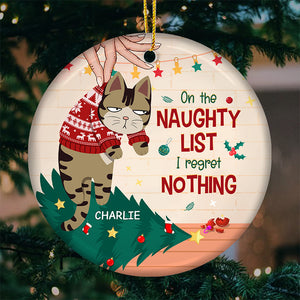 Is This Jolly Enough - Cat Personalized Custom Ornament - Ceramic Round Shaped - Christmas Gift For Pet Owners, Pet Lovers