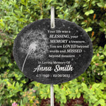 Custom Name Memorial Garden Decor - Personalized Garden Slate