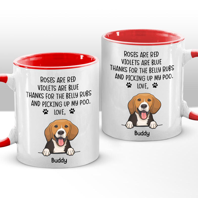 Roses are Red Violets Are Blue, Personalized Mug, Custom Gift for Dog Lovers