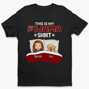 T-shirt unisexe personnalisé « This Is My Pajama » pour chien et chat, sweat-shirt à capuche, cadeau idéal pour les propriétaires et les amoureux des animaux.