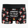 Custom Photo Only You Can Jingle These Bells - Funny Personalized Custom Boxer Briefs, Men's Boxers - Christmas Gift For Boyfriend, Husband, Anniversary
