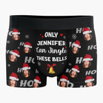 Custom Photo Name Funny Christmas Gifts for Women - Personalized Boxer Briefs