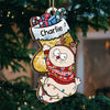 A Pawsome Christmas Filled With A Wagging Tail - Cat Personalized Custom Ornament - Wood Custom Shaped - Christmas Gift For Pet Owners, Pet Lovers