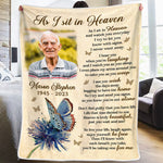 Custom Photo Memorial Keepsake - Personalized Blanket