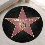 Custom Photo Name Hollywood Star Decor - Personalized Shaped Doormat