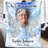 Custom Photo As I Sit In Heaven - Memorial Personalized Custom Blanket - Christmas Gift, Sympathy Gift For Family Members