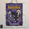 Home Sweet Haunted Home - Couple Personalized Custom Shaped Home Decor Wood Sign - Halloween Gift For Husband Wife