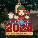 Custom Name Christmas Family Gifts for Mom - Personalized Ornament