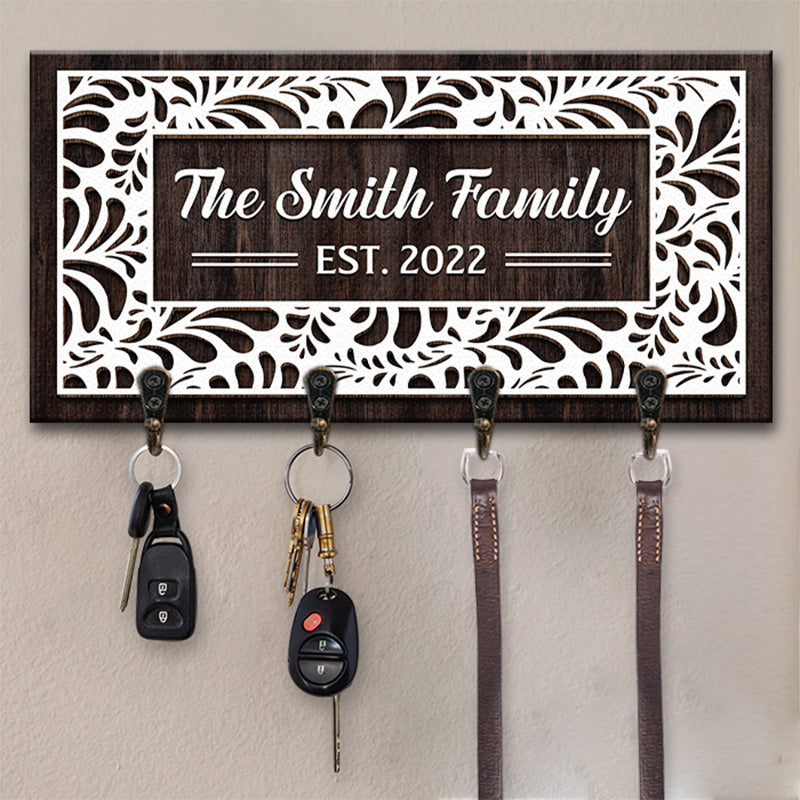 Personalized Key Ring Holder, Family Key Holder, Home Key Rack, Couples Key  Hanger, Housewarming Gift, Wall Mount Key Holder, Custom Key 
