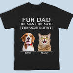 Custom Pet Photo Fur Dad Gifts for Men - Personalized Apparel