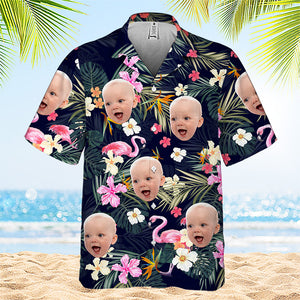 Custom Photo Summer Breeze - Family Custom Hawaiian Shirt, Custom Shirts, Personalized Shirts, Hawaiian Shirt for Men, Beach Shirt, Aloha Shirt Men - Summer Vacation Gift, Gift For Family Members
