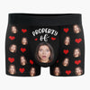 Custom Photo This Cock Belongs To Me - Funny Personalized Custom Boxer Briefs, Men's Boxers - Birthday Gift For Boyfriend, Husband, Anniversary