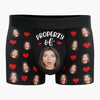 Custom Photo This Cock Belongs To Me - Funny Personalized Custom Boxer Briefs, Men's Boxers - Birthday Gift For Boyfriend, Husband, Anniversary