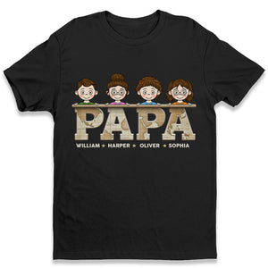 Happiness Is A Grandpa Hug - Family Personalized Custom Unisex T-shirt, Hoodie, Sweatshirt - Birthday Gift For Grandpa, Dad