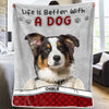 Custom Photo Ask Me About My Dogs And Cats - Dog & Cat Personalized Custom Baby Blanket - Gift For Pet Owners, Pet Lovers