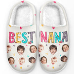 Custom Photo Best Nana Gifts - Personalized Fluffy Slipper