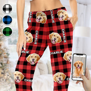Custom Photo Enjoy Christmas With Furry Friends - Dog & Cat Personalized Custom Face Photo Pajama Pants - New Arrival, Christmas Gift For Pet Owners, Pet Lovers