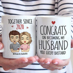 Being My Husband Is The Only Gift You Need - Couple Personalized Custom Mug - Gift For Husband Wife, Anniversary