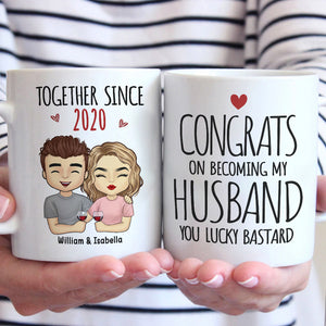 Being My Husband Is The Only Gift You Need - Couple Personalized Custom Mug - Gift For Husband Wife, Anniversary