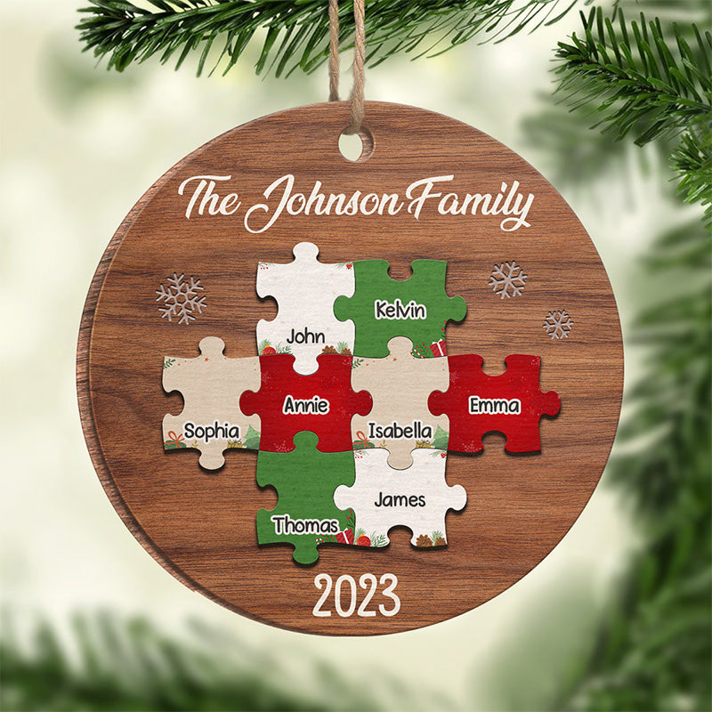 Christmas Puzzle Together We Make A Family - Gift For Family