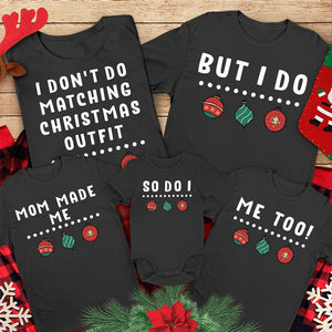 The Joy Of Christmas Is Family - Personalized Custom Matching Family T-shirt, Baby Onesie - Christmas Gift For Family Members