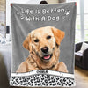 Custom Photo Life Is Better With Dogs & Cats - Dog & Cat Personalized Custom Baby Blanket - Gift For Pet Owners, Pet Lovers
