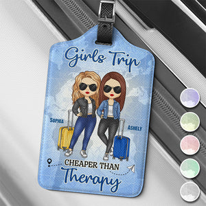 Friends That Travel Together Stay Together - Travel Personalized Custom Luggage Tag - Holiday Vacation Gift, Gift For Adventure Travel Lovers, Best Friends, BFF, Sisters