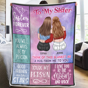 You Will Always Be My Person - Bestie Personalized Custom Blanket - Gift For Best Friends, BFF, Sisters