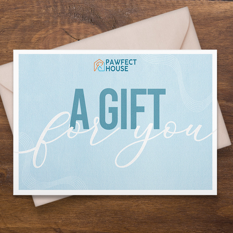 Pawfect House Editable Gift Card