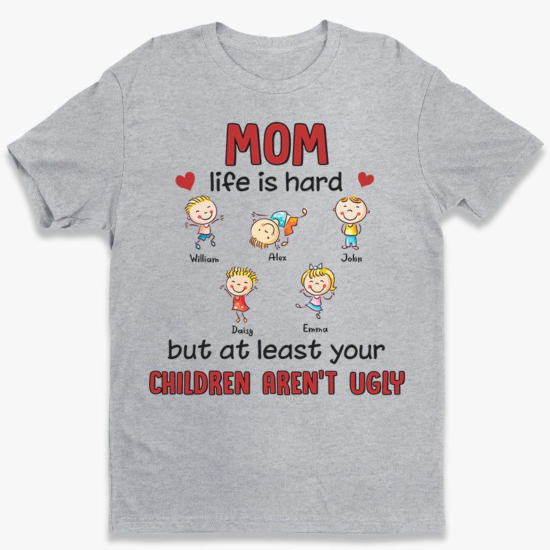 Proud Mom Of A Few Kids - Family Personalized Custom Unisex T-shirt, Hoodie, Sweatshirt - Gift For Mom