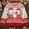 Season's Greetings From Furry Family - Dog & Cat Personalized Custom Ugly Sweatshirt - Unisex Wool Jumper - Christmas Gift For Husband Wife, Pet Owners, Pet Lovers
