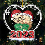 Custom Name Christmas Gifts for Couples - Personalized Ornament