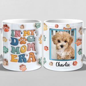 In My Fur Dad Era - Dog & Cat Personalized Custom 3D Inflated Effect Printed Mug - Gift For Pet Owners, Pet Lovers