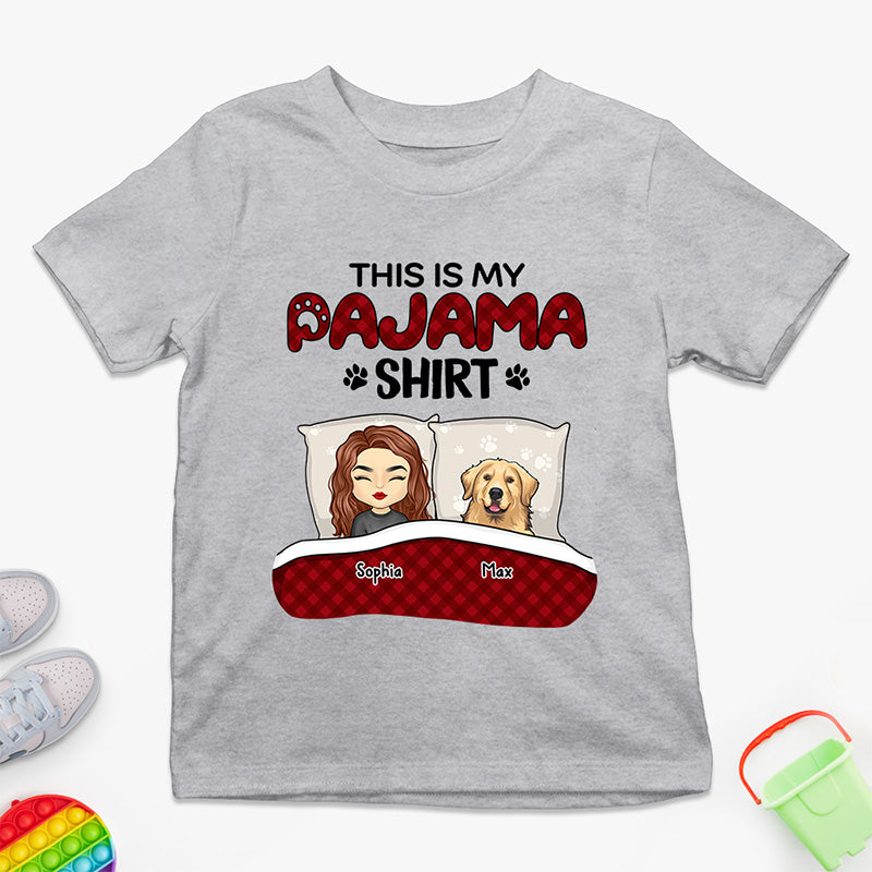 This Is Kid Pajama Shirt - Dog Personalized Custom Kid T-shirt - Gift For Kid, Pet Owners, Pet Lovers