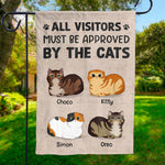The Cats Own This Land - Cat Personalized Custom Flag - Gift For Pet Lovers, Pet Owners