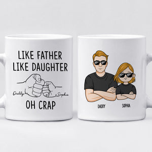 Like Father Like Son - Family Personalized Custom Mug - Gift For Family Members