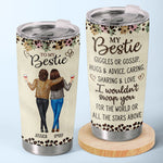 Custom Name Bestie Gifts for Women - Personalized Tumbler