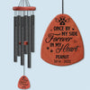 Once By My Side, Forever In My Heart - Memorial Personalized Custom Wind Chime - Sympathy Gift, Gift For Pet Owners, Pet Lovers
