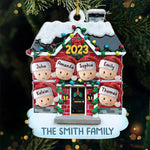 Christmas Good Cheer Is Found With Family- Family Personalized Custom Ornament - Acrylic Custom Shaped - Christmas Gift For Family Members
