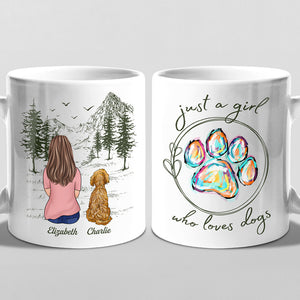 Just A Girl Who Loves Dogs - Dog Personalized Custom Mug - Gift For Pet Owners, Pet Lovers