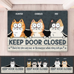 Don't Let The Cats Out No Matter What They Tell You - Cat Personalized Custom Decorative Mat - Gift For Pet Owners, Pet Lovers