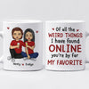 I Love You More - Couple Personalized Custom Mug - Gift For Husband Wife, Anniversary