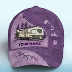 Adventure Awaits In Nature - Camping Personalized Custom Hat, All Over Print Classic Cap - Gift For Camping Lovers