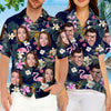 Custom Photo Summer Breeze - Couple Custom Hawaiian Shirt, Custom Shirts, Personalized Shirts, Hawaiian Shirt for Men, Beach Shirt, Aloha Shirt Men - Summer Vacation Gift, Gift For Husband Wife