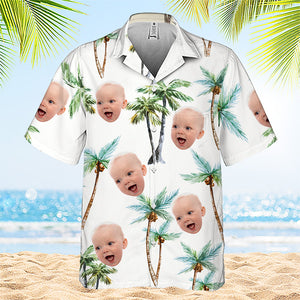 Custom Photo Seek To Sea More - Family Personalized Face Custom Unisex Tropical Hawaiian Aloha Shirt - Summer Vacation Gift, Gift For Family Members